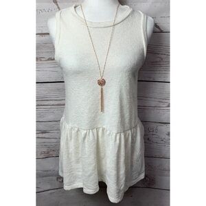 Lush Peplum Tank Top